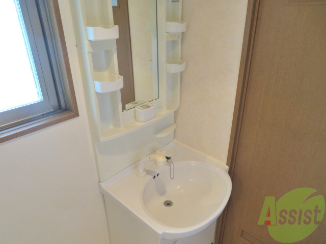 洗面設備　洗面台はこちらのシャンプードレッサー付きになりますね