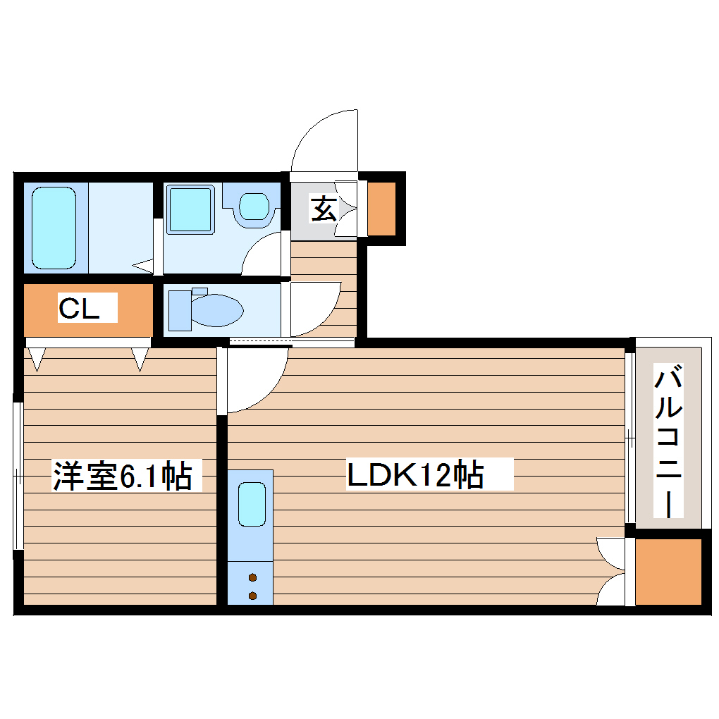 【ビファイン泉中央の間取り】