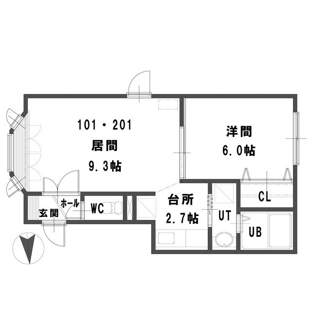 ルミエールみかみの間取り