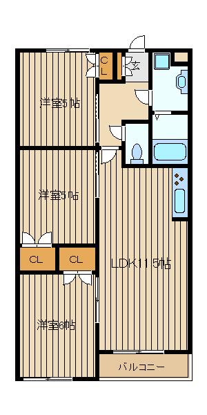 ミヤビヒルズ大泉学園ビーの間取り