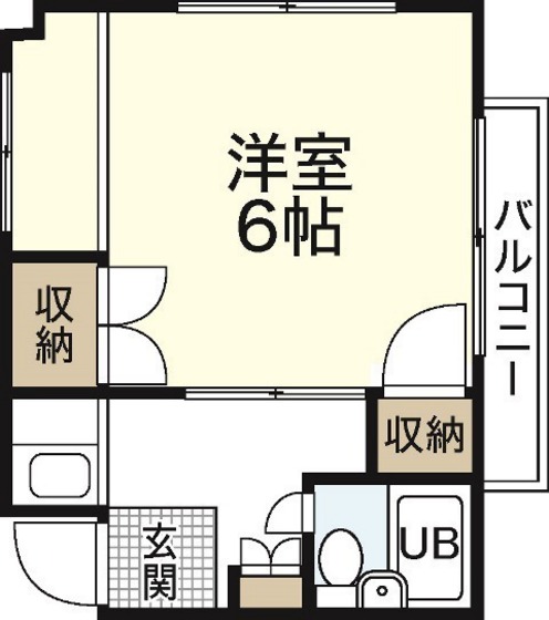 広島市中区竹屋町のマンションの間取り