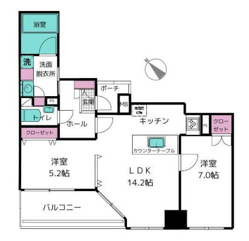 ロワール横濱関内の間取り