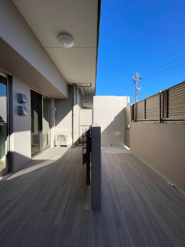 【倉敷市田ノ上のマンションのバルコニー】
