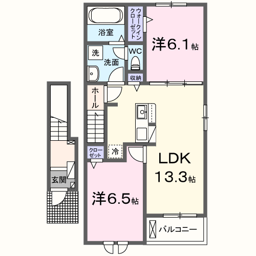 リバーストーン　マキバ　IIの間取り