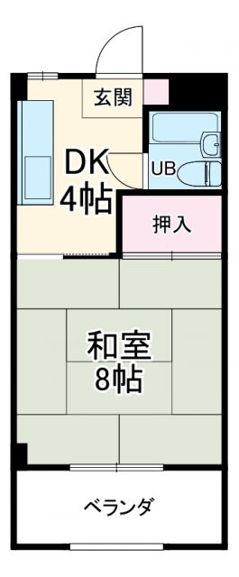 岐阜市下竹町のマンションの間取り