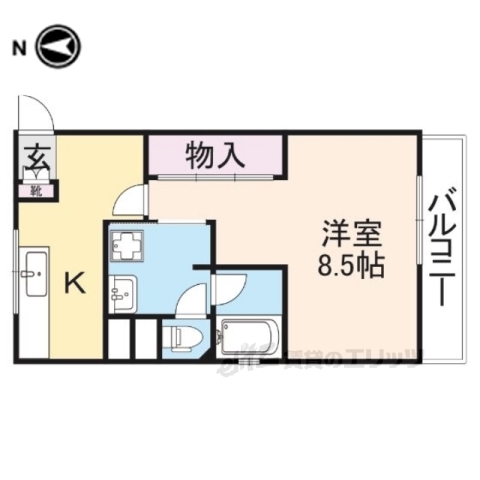 学園南ハイツの間取り