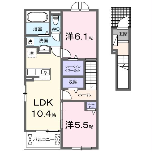 カーサ　ミオIIの間取り