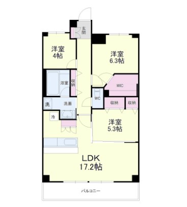 クラウドクレスト栄町の間取り