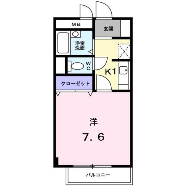 阪南市鳥取のアパートの間取り