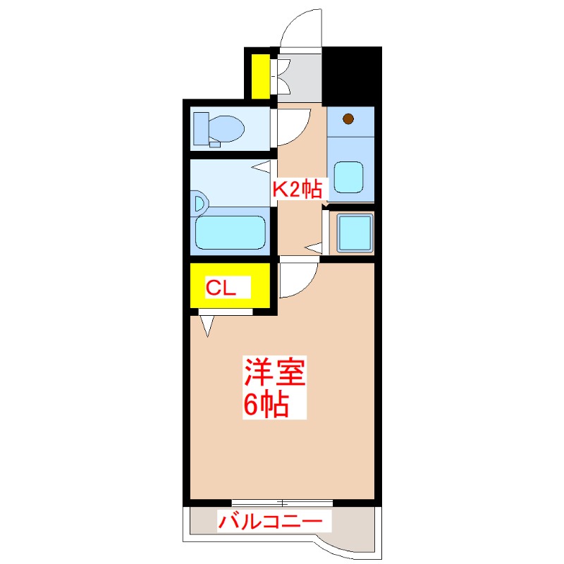 ライオンズマンション交通局前の間取り