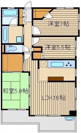 クラルテ中村橋の間取り