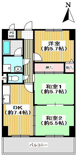 ルミエール花園の間取り