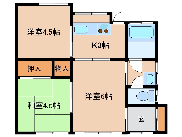 メルシャン中町Kの間取り写真