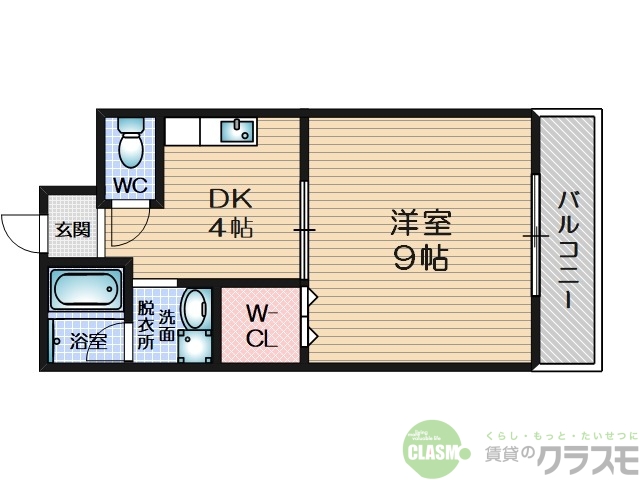 茨木市寺田町のマンションの間取り