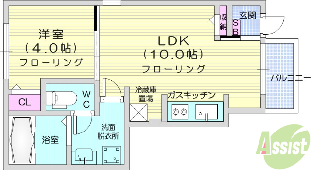 【ミヌエット1の間取り】