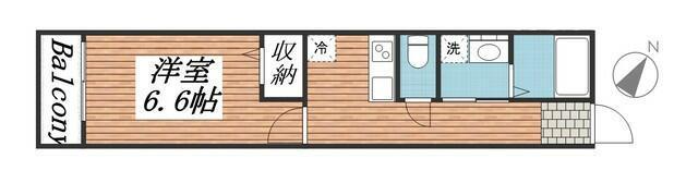 フラット南流山の間取り