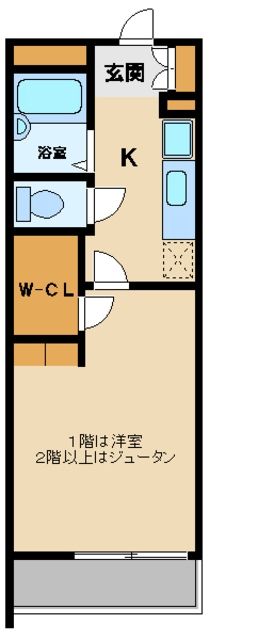 入間郡毛呂山町中央のアパートの間取り