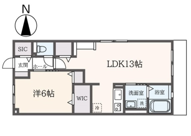 横浜市鶴見区菅沢町のアパートの間取り