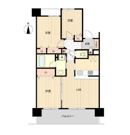 練馬区練馬のマンションの間取り