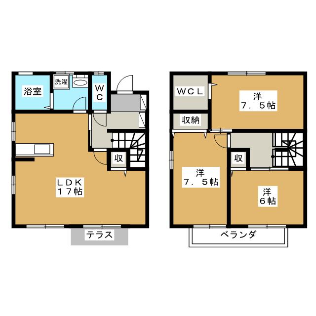 エスペランサＤの間取り