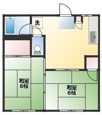 ハイツ石原A棟の間取り