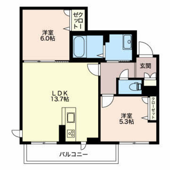 プルマージュの間取り