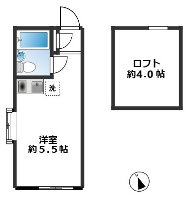 【ユナイト鶴見ルシアーノの調べの間取り】