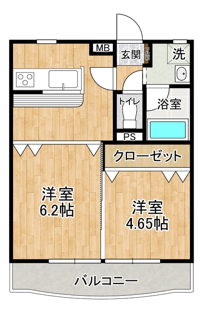 セントラルリージェント２の間取り