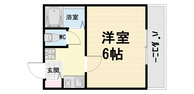 高石市千代田のマンションの間取り