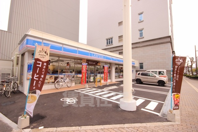 コンビニ　ローソン　広島中島町店（コンビニ）まで208m