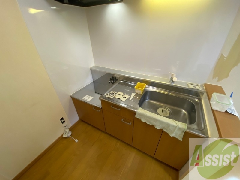 キッチン　ガスキッチンです。２口コンロが設置できます。