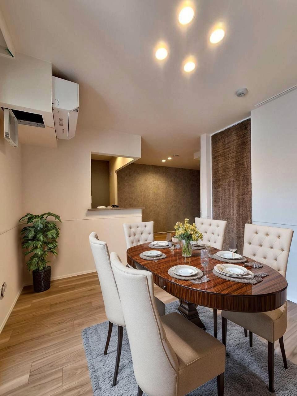 居室・リビング　★リビングダイニングキッチン★※モデルルームの為、家具は付き