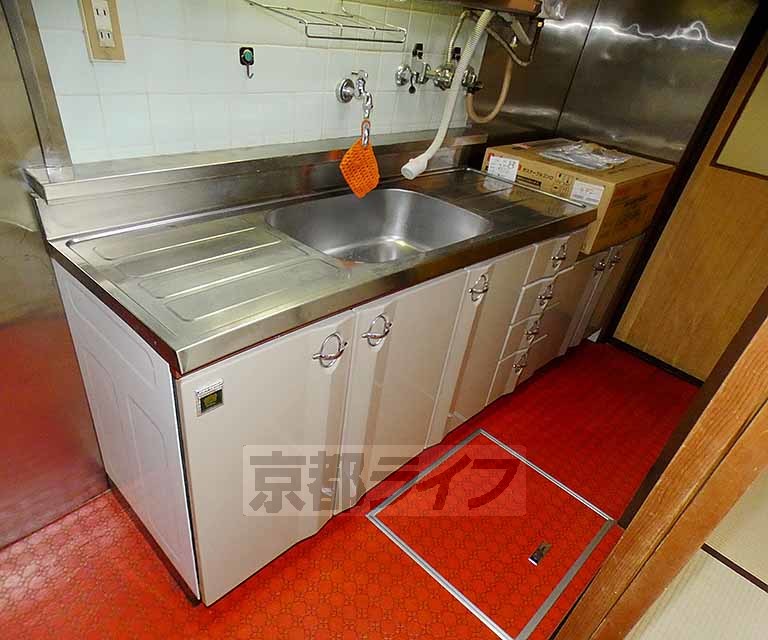 新丸太町町家 北のキッチン写真