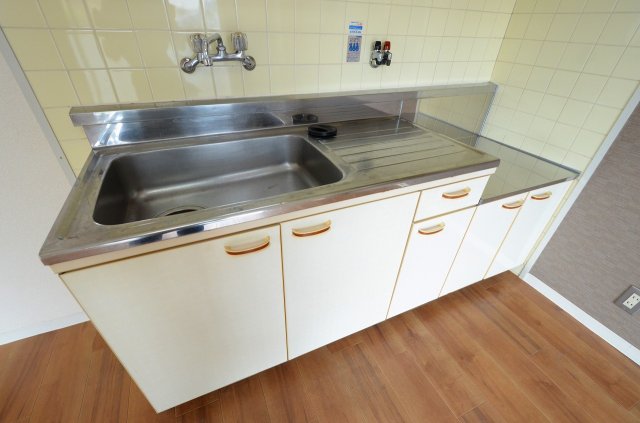 キッチン　ガスコンロ設置可能なキッチンです！