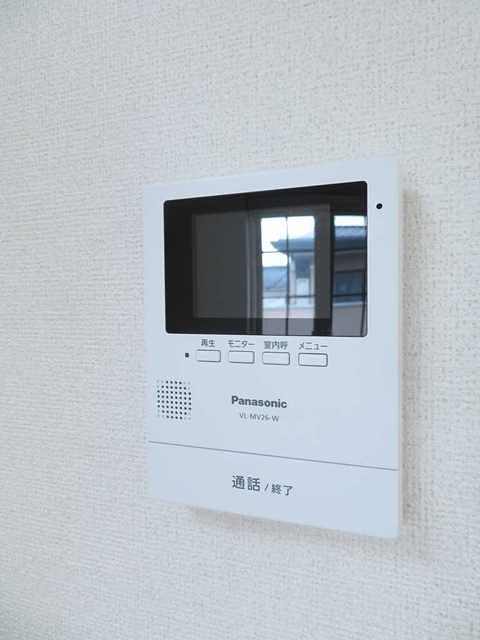 セキュリティ　来訪者の姿を確認できます。