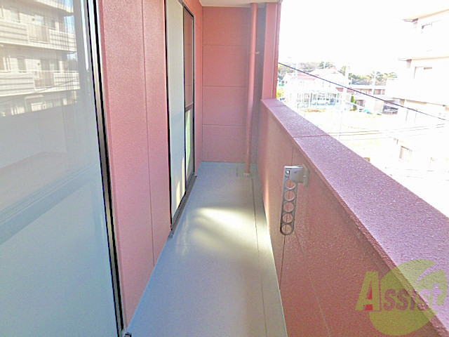 バルコニー　広～いバルコニーです。お洗濯干しは勿論、植物も育てられますよ