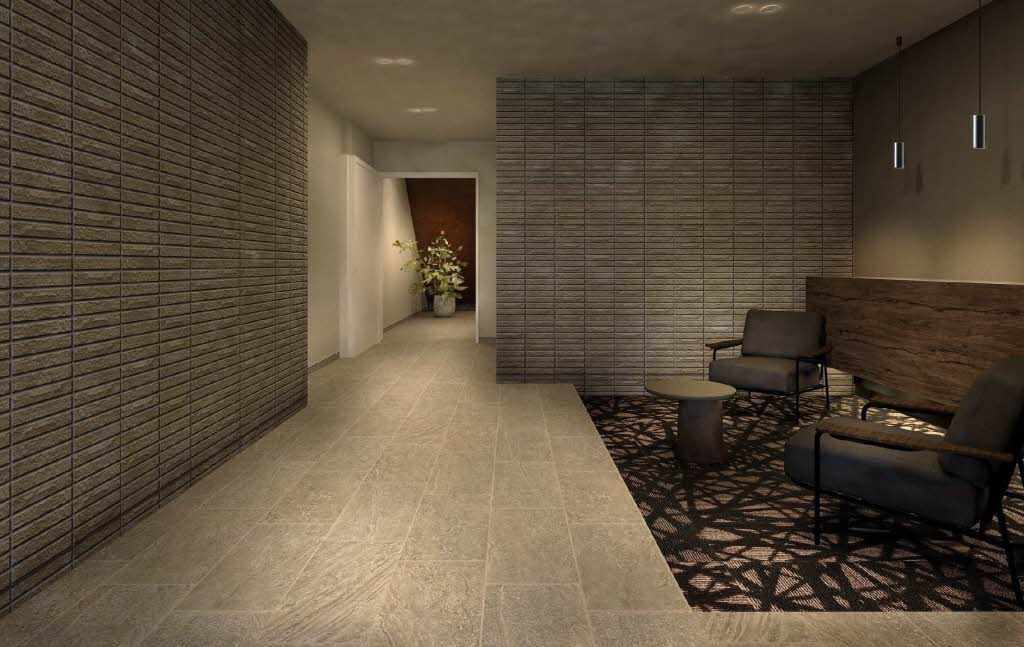 建物外観　完成予想図（共用部）