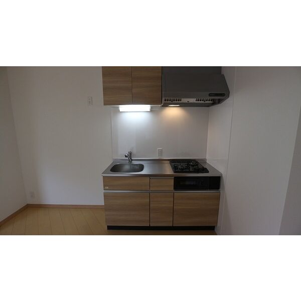 キッチン　2口ガスコンロ付きのシステムキッチン♪