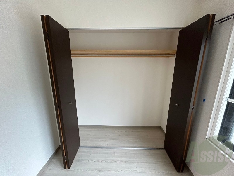 収納　洋室にはクローゼットがあるのですっきり片付きそうです。