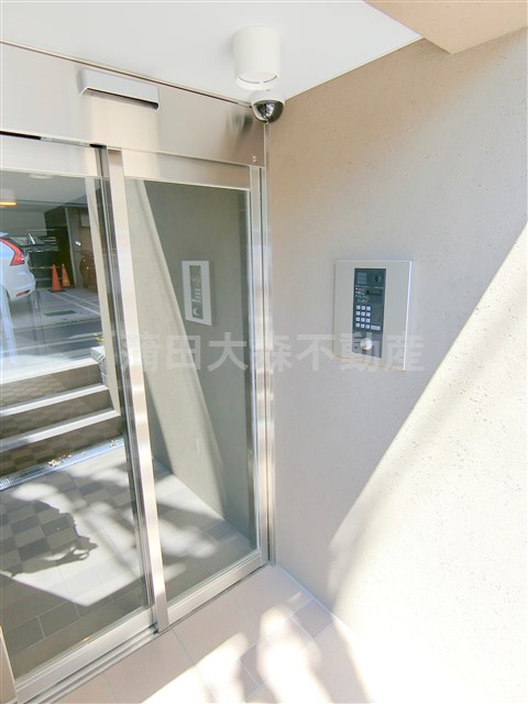 エントランス　防犯カメラTVモニター付オートロック