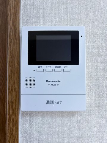 セキュリティ　不要なセールスも画面で確認。対応不要で快適なモニター付。