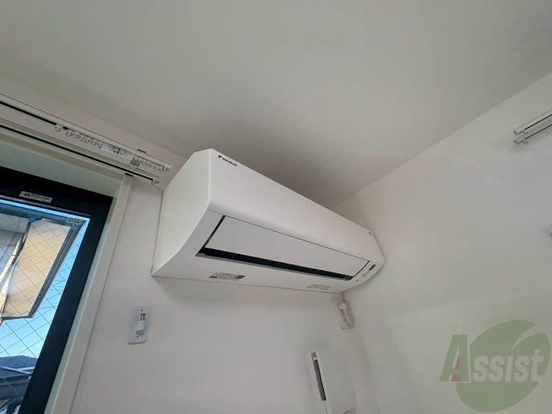 その他設備　エアコンも設置されております。毎日快適に過ごせそうですね。