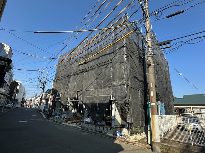 建物外観　建築中