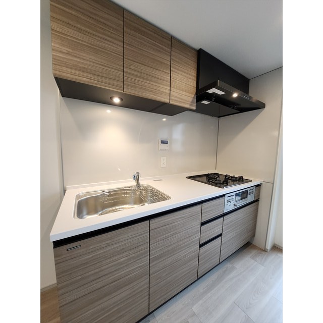 キッチン　コンパクトなキッチンで掃除もラクラク