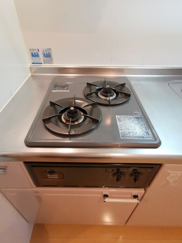 キッチン　2口ガスコンロ付き