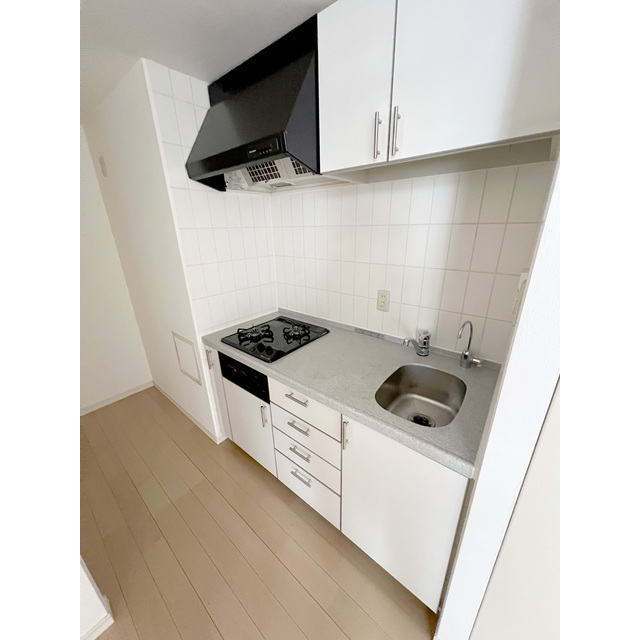 キッチン　２口コンロシステムキッチングリル付