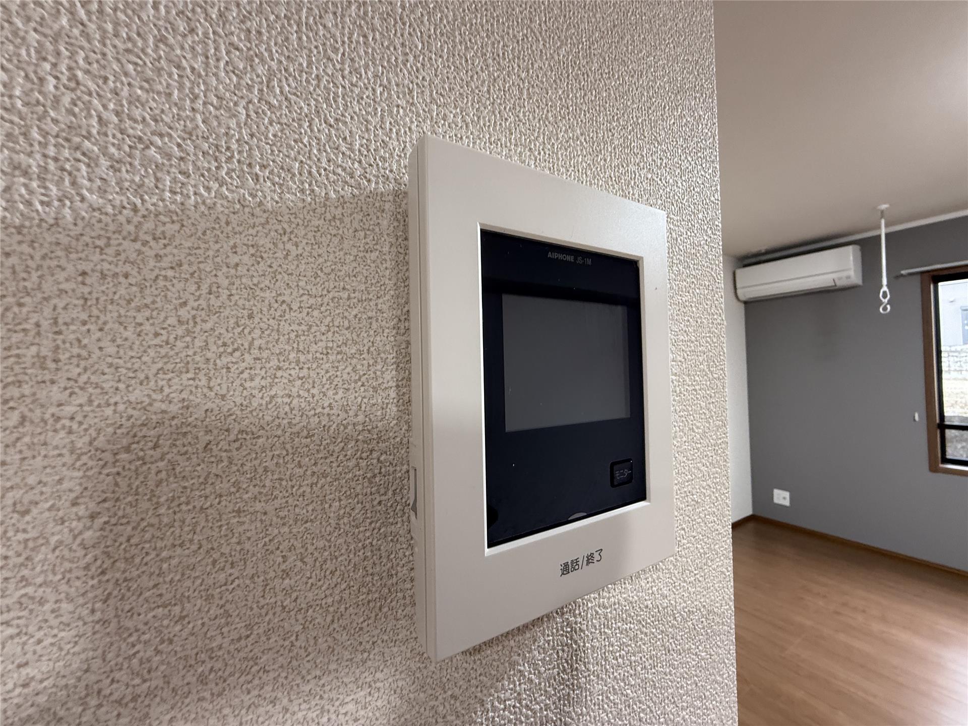 セキュリティ　来客時も安心なTV付モニターホンです