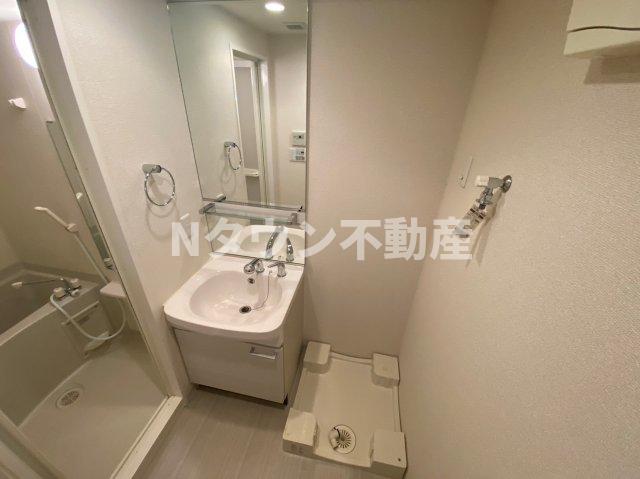 洗面設備　広い洗面スペース