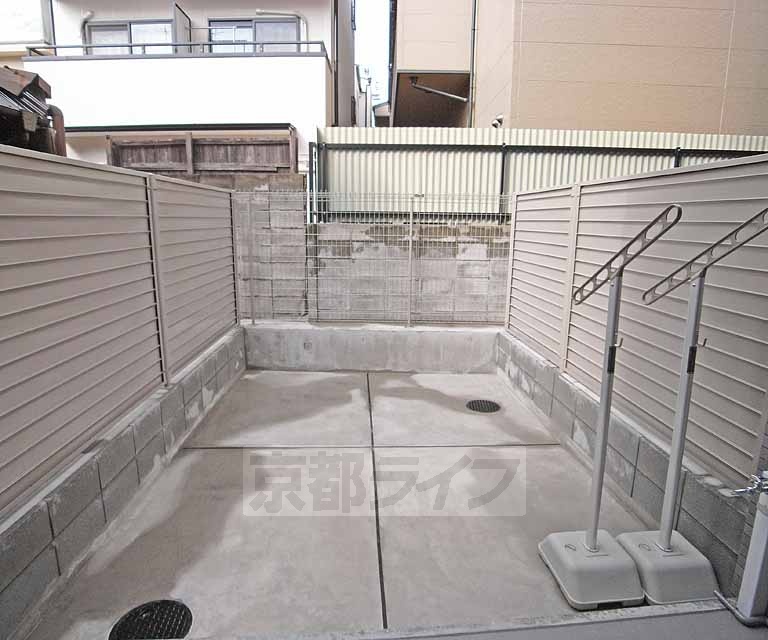 バルコニー　一階のバルコニーです