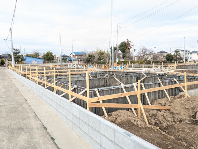 建物外観　※建築中写真です。